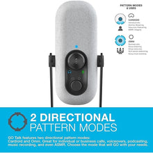 Load image into Gallery viewer, JLab Go Talk USB Gaming Streaming Microphone, White, USB-C Output, Cardioid, Omnidirectional, 96k Sample Rate, 20Hz, 20kHz Frequency Response, Volume Control and Quick Mute, 3.5mm AUX, Plug and Play