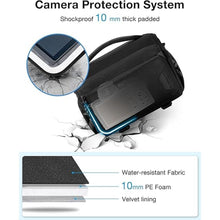 Load image into Gallery viewer, BAGSMART Small Camera Bag for Photographers, Compact Camera Shoulder Bags for DSLR/SLR/Mirrorless Cameras, Waterproof Crossbody Camera Case with Tripod Holder, Black