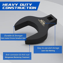 Load image into Gallery viewer, 14-Piece Jumbo Crowfoot Wrench Set,1/2" Drive Metric Crowfoot Wrenches 27 to 50mm Chrome Vanadium Steel Crows Foot Wrench Set