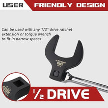 Load image into Gallery viewer, 14-Piece Jumbo Crowfoot Wrench Set,1/2" Drive SAE Crowfoot Wrenches 1-1/16" to 2" Chrome Vanadium Steel Crows Foot Wrench Set