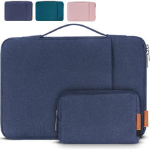 Load image into Gallery viewer, DOMISO 14 inch Laptop Sleeve Case Water Resistant Shockproof Protective Computer Bag for 14" Notebook/15 MacBook Pro/HP Stream/ThinkPad Yoga/Dell/Asus with Accesory Bag,Navy