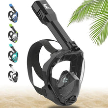 Load image into Gallery viewer, Khroom Full Face Snorkel Mask for Adults | Unique CO2 Safe Valve System | 3X Larger Snorkel for Easy Breathing | Premium Snorkel Gear for Adults | Scuba Mask for Adults | Scuba Mask