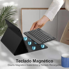 Load image into Gallery viewer, D DINGRICH iPad Case 10.2 inch with Keyboard, Slim Folio Smart Case for iPad 9th/8th/7th Generation - Built-in Pencil Holder - Rechargeable Bluetooth Keyboard for iPad Air 3rd Gen/iPad Pro 10.5"