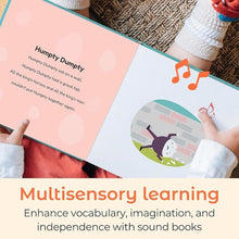 Load image into Gallery viewer, Cali's Books Humpty Dumpty Book for Children with 6 Favorite Nursery Rhymes: Finger Family, Row Row Row Your Boat, and More! Musical Book for Toddlers 1-3