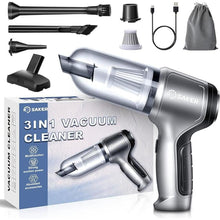 Load image into Gallery viewer, Saker Handheld Vacuum Cleaner Car - Wireless Mini Vacuum Cleaner 3 in 1 Multifunctional Brushless Motor 12000PA with USB-C,Portable Handheld Car Vacuum Cleaner for Keyboard Cleaning, Outdoor and Home