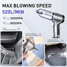 Load image into Gallery viewer, Saker Handheld Vacuum Cleaner Car - Wireless Mini Vacuum Cleaner 3 in 1 Multifunctional Brushless Motor 12000PA with USB-C,Portable Handheld Car Vacuum Cleaner for Keyboard Cleaning, Outdoor and Home