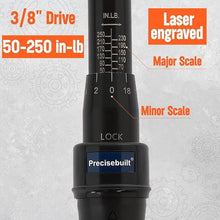 Load image into Gallery viewer, 3/8" Drive 50-250 in-lb Click Tech Torque Wrench