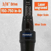 Load image into Gallery viewer, 3/8" Drive 150-750 in-lb Click Tech Torque Wrench