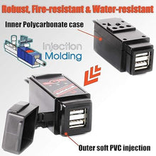 Load image into Gallery viewer, MOTOPOWER MP0608A 3.1Amp Motorcycle Dual USB Port SAE to USB Adapter Battery Monitor with Switch Control and LED Indicator