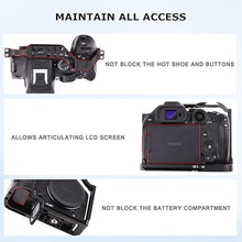 Load image into Gallery viewer, Foto4easy Aluminum Alloy R7 Cage for Canon EOS R7 Mirrorless Digital Camera Body,Cage Rig with Quick Release Plate for Arca