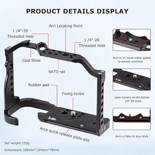 Load image into Gallery viewer, Foto4easy Aluminum Alloy R7 Cage for Canon EOS R7 Mirrorless Digital Camera Body,Cage Rig with Quick Release Plate for Arca