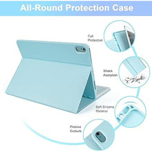 Load image into Gallery viewer, LAMA Slim Detachable Keyboard Case for iPad 10th Generation 10.9" 2022 (A2696/A2757/A2777), Wireless Keyboard Case with Pencil Holder for iPad 10th Generation, Blue