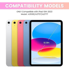 Load image into Gallery viewer, LAMA Slim Detachable Keyboard Case for iPad 10th Generation 10.9" 2022 (A2696/A2757/A2777), Wireless Keyboard Case with Pencil Holder for iPad 10th Generation, Pink