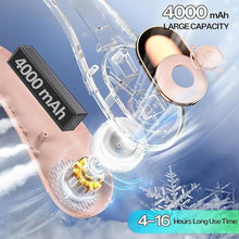 Load image into Gallery viewer, KIDEE Portable Neck Fan, Neck Fans Rechargeable for Women Men, 4000mAh Personal Bladeless Fan, Upgraded Cooling Air Volume, Ultra Quiet Wearable Fan