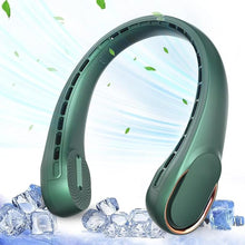 Load image into Gallery viewer, Neck Fan,Portable Bladeless Neck Fan, USB Rechargeable Personal Fan, 4000 mAh Battery Operated Wearable Fan, 3 Speeds Adjustable,Faster Cooling, Ultra Quiet, Suitable for Home, Office, Sports