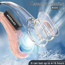 Load image into Gallery viewer, Portable Neck Fan, Neck Fans for Women, 4000 mAh Rechargeable Personal Fan,360° Hands Free Bladeless Fan, 3 Speeds Adjustable, Faster Cooling, Super Quiet, Suitable for Home, Office, Travel