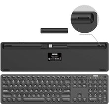 Load image into Gallery viewer, Arteck 2.4G Wireless Keyboard and Mouse Combo Ultra Slim Full Size Keyboard Keyboard and Ergonomic Mice for Computer Desktop PC Laptop and Windows 11/10/8/7 Build in USB-C Rechargeable Battery