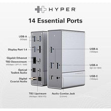 Load image into Gallery viewer, HyperDrive GEN2 14-in-1 Thunderbolt 3 Dock for MacBook Pro/Air, iPad, PC - High-Speed Thunderbolt Docking Station - 40Gbps, Gigabit Ethernet, 85W PD