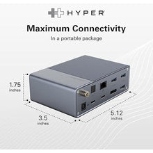 Load image into Gallery viewer, HyperDrive GEN2 14-in-1 Thunderbolt 3 Dock for MacBook Pro/Air, iPad, PC - High-Speed Thunderbolt Docking Station - 40Gbps, Gigabit Ethernet, 85W PD