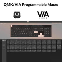 Load image into Gallery viewer, Keychron C2 Pro Wired Custom Mechanical Keyboard Full Size Layout QMK/VIA Programmable Macro White Backlit with Tactile Brown Switch OEM Profile Double-Shot PBT Keycaps for Mac Windows Linux