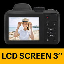 Load image into Gallery viewer, KODAK PIXPRO AZ405-BK 20MP Digital Camera 40X Optical Zoom 24mm Wide Angle Lens Optical Image Stabilization 1080P Full HD Video 3" LCD Vlogging Camera (Black)