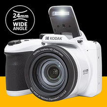 Load image into Gallery viewer, KODAK PIXPRO AZ405-WH 20MP Digital Camera 40X Optical Zoom 24mm Wide Angle Lens Optical Image Stabilization 1080P Full HD Video 3" LCD Vlogging Camera (White), Full Frame