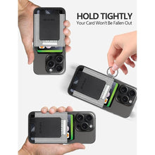 Load image into Gallery viewer, New-Upgrade Magnetic Card Wallet Holder for Apple Magsafe, Magnetic Magsafe Leather Wallet for iPhone 16/15/14/13 Magsafe, Mag-Safe Wallet for iPhone 16/15/14/13/12 Series, Fits 7 Cards, Black