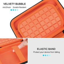 Load image into Gallery viewer, Lacdo Hard Drive Carrying Case for LaCie Rugged Mini/Rugged Thunderbolt USB 3.0 2.0 USB-C External Hard Drive Portable HDD 1TB 2TB 4TB 5TB EVA Shockproof Protective Storage Holder Travel Bag, Orange