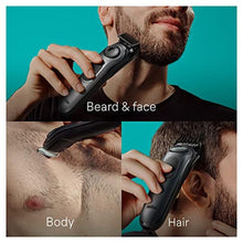 Load image into Gallery viewer, Braun All-in-One Style Kit Series 5 5470, 9-in-1 Trimmer for Men w/Beard Trimmer, Body Trimmer for Manscaping, Gillette Fusion5 ProGlide Razor, 40 Length Settings, Rechargeable Battery, Cordless