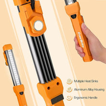 Load image into Gallery viewer, EverBrite 1000LM LED Work Light, Rechargeable Work Light for Mechanics with Dual Magnetic Bases&Hanging Hooks, 4 Lighting Modes, USB C Cable, for Car Repairing, Working, and Hurricane, Pack of 1