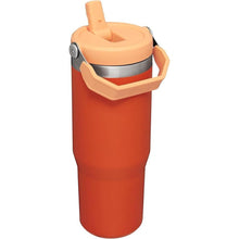 Load image into Gallery viewer, Stanley IceFlow Stainless Steel Tumbler with Straw - Vacuum Insulated Water Bottle for Home, Office or Car Reusable Cup with Straw Leak Resistant Flip Cold for 12 Hours or Iced for 2 Days (Tigerlily)