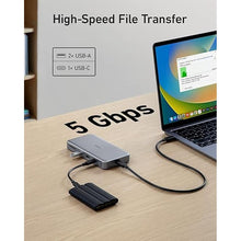 Load image into Gallery viewer, Anker 563 USB-C Hub (10-in-1, Dual 4K HDMI), Docking Station Dual Monitor, with Max 100W Pd-in, 5Gbps USB Data Ports for Windows Laptops, Dell XPS, Thinkpad, MacBook Pro, MacBook Air and More