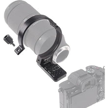 Load image into Gallery viewer, FocusFoto Metal Tripod Collar Mount Ring 1/4" & 3/8" for Sigma 100-400mm F5-6.3 DG DN OS L/E-mount Lens & for Sigma 105 mm f/1.4 DG HSM Art (EF/FX/FE/L-Mount) Lens, Compatible with Arca Swiss Standard