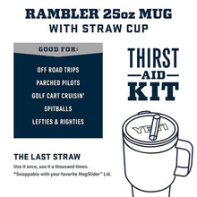 Load image into Gallery viewer, YETI Rambler 25 oz Tumbler with Handle and Straw Lid, Travel Mug Water Tumbler, Vacuum Insulated Cup with Handle, Stainless Steel, King Crab Orange