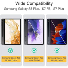 Load image into Gallery viewer, JETech Case for Samsung Galaxy Tab S8 Plus 2022 / S7 FE 2021 / S7 Plus 2020 12.4-Inch with S Pen Holder, Slim Folio Stand Protective Tablet Cover, Multi-Angle Viewing (Wine)