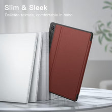 Load image into Gallery viewer, JETech Case for Samsung Galaxy Tab S8 Plus 2022 / S7 FE 2021 / S7 Plus 2020 12.4-Inch with S Pen Holder, Slim Folio Stand Protective Tablet Cover, Multi-Angle Viewing (Wine)