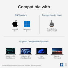 Load image into Gallery viewer, Plugable 16-in-1 Thunderbolt 4 Dock – Dual 4K Monitors for M4 MacBook Air/Pro, 100W Charging, 2X HDMI, 2X DisplayPort, 2.5G Ethernet, 7X USB, MicroSD/SD Card Reader, Audio, Windows & USB4 Compatible