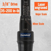 Load image into Gallery viewer, 3/8" Drive 35-200 in-lb Click Tech Torque Wrench
