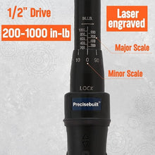 Load image into Gallery viewer, 1/2" Drive 200-1000 in-lb Click Tech Torque Wrench