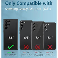 Load image into Gallery viewer, FNTCASE for Samsung Galaxy S23-Ultra Case: Military Grade Drop Proof Protection Mobile Cover with Kickstand | Matte Textured Rugged Shockproof TPU | Protective Sturdy Phone Case - Orange