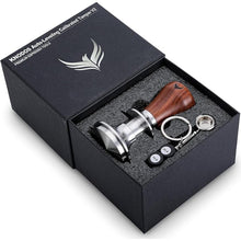 Load image into Gallery viewer, 51mm Tamper Tool Espresso V2 Rosewood Spring Loaded 30LB Calibrated Coffee Tamper Compatible With Delonghi, Casabrews, Smeg and more Espresso Machine Accessories