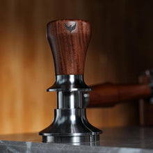 Load image into Gallery viewer, 51mm Tamper Tool Espresso V2 Rosewood Spring Loaded 30LB Calibrated Coffee Tamper Compatible With Delonghi, Casabrews, Smeg and more Espresso Machine Accessories