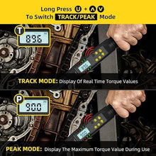 Load image into Gallery viewer, 1/2 Inch Drive Digital Torque Wrench, 12.5-250.8 Ft.lb/17-340 Nm Electronic Torque Wrench, ±2% Accuracy with Preset Value, Data Storage, Buzzer and LED Flash Notification for Motorcycle, Car
