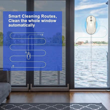 Load image into Gallery viewer, Tosima W3 Window Cleaning Robot - Dual Direction Auto-Spray Smart Window Cleaner with Triple Safety System, Smart Navigation, Remote Control, for All Smooth Surfaces, with 12 Rags, White