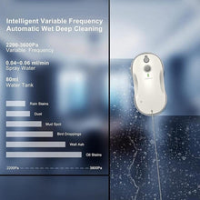 Load image into Gallery viewer, Tosima W3 Window Cleaning Robot - Dual Direction Auto-Spray Smart Window Cleaner with Triple Safety System, Smart Navigation, Remote Control, for All Smooth Surfaces, with 12 Rags, White