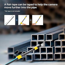 Load image into Gallery viewer, Triple Lens Sewer Inspection Camera with 50FT Semi-Rigid Cable, DEPSTECH 5"IPS Screen Endoscope Camera with Lights, 1080P Industrial Borescope, Split Screen, Waterproof Drain Pipe Camera,Carrying Case