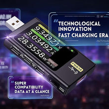 Load image into Gallery viewer, USB Tester 4-28V 7A LCD USB A&C Voltage Current Power Tester Multimeter, Fast Charge Detection Trigger Capacity Ripple Measurement, PD2.0/PD3.0,QC2.0/QC3.0