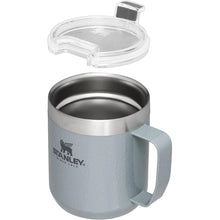Load image into Gallery viewer, Stanley Stay-Hot Camp Mug 12 oz & 24 oz | Press Fit Drink Through Lid | Cup for Coffee, Tea and Drinks | Insulated Stainless Steel Coffee Mug | BPA-Free