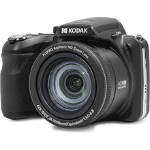 Load image into Gallery viewer, KODAK PIXPRO AZ425-BK 20MP Digital Camera 42X Optical Zoom 24mm Wide Angle Lens 1080P Full HD Video Optical Image Stabilization Li-Ion Battery 3" LCD Vlogging Camera (Black)