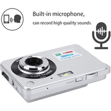 Load image into Gallery viewer, Acuvar 18MP Megapixel Digital Camera with 2.7" LCD Screen, Rechargeable Battery, HD Photo and Video for Indoor, Outdoor Photography for Adults, Kids (Silver)